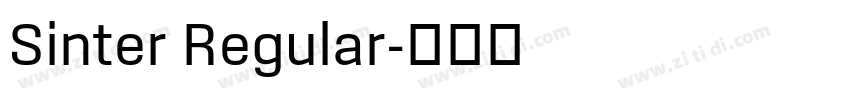 Sinter Regular字体转换